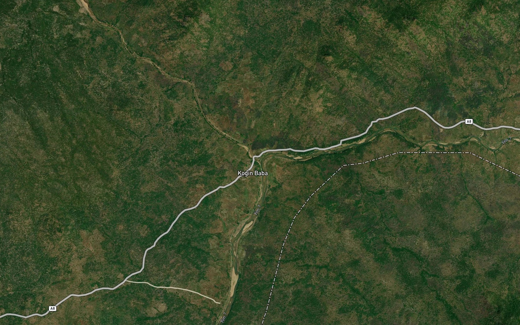 Satellite map of the Su River