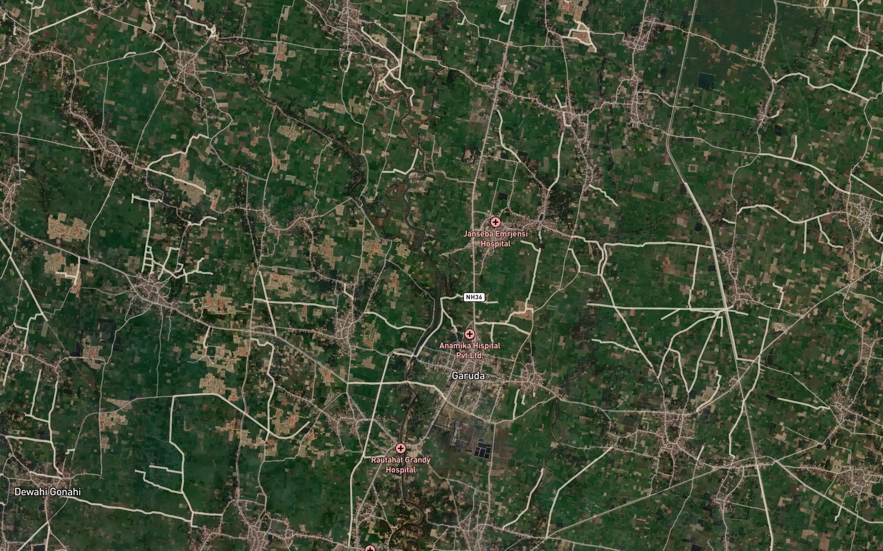 Satellite map of the Lohiniya Nala