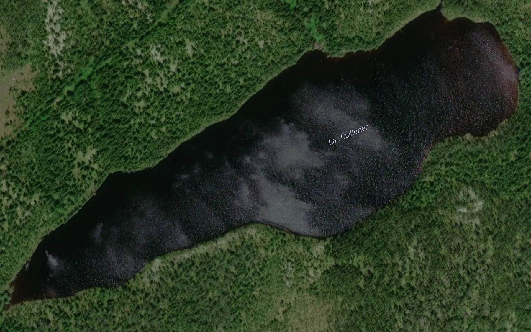 Satellite map of the Lac Cuillerier