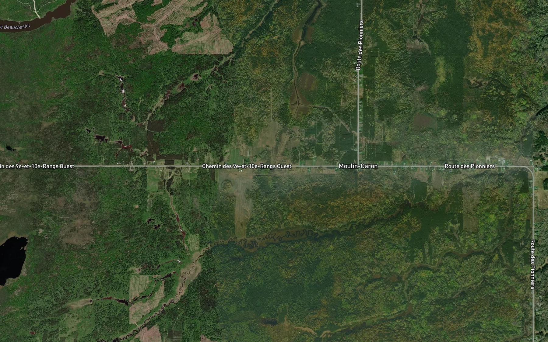 Satellite map of the Branche Gervais