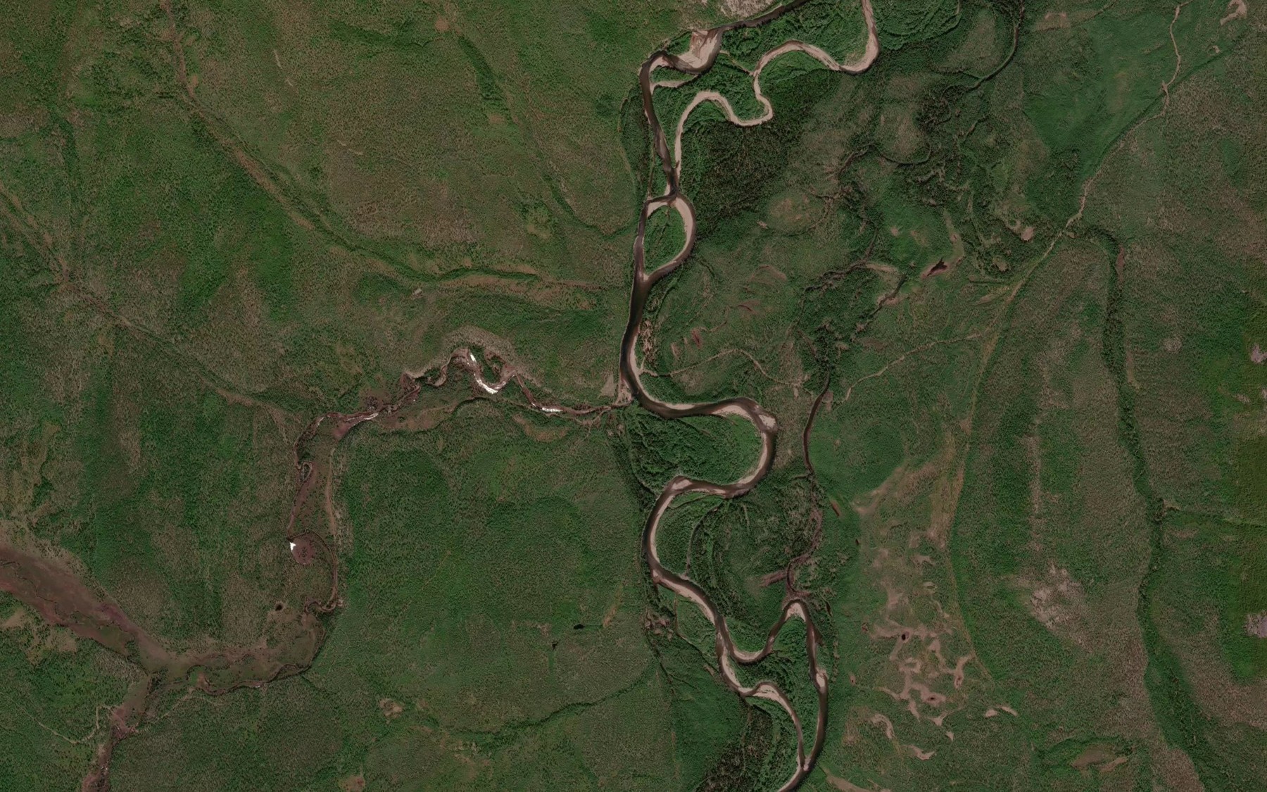 Satellite map of the Mail'