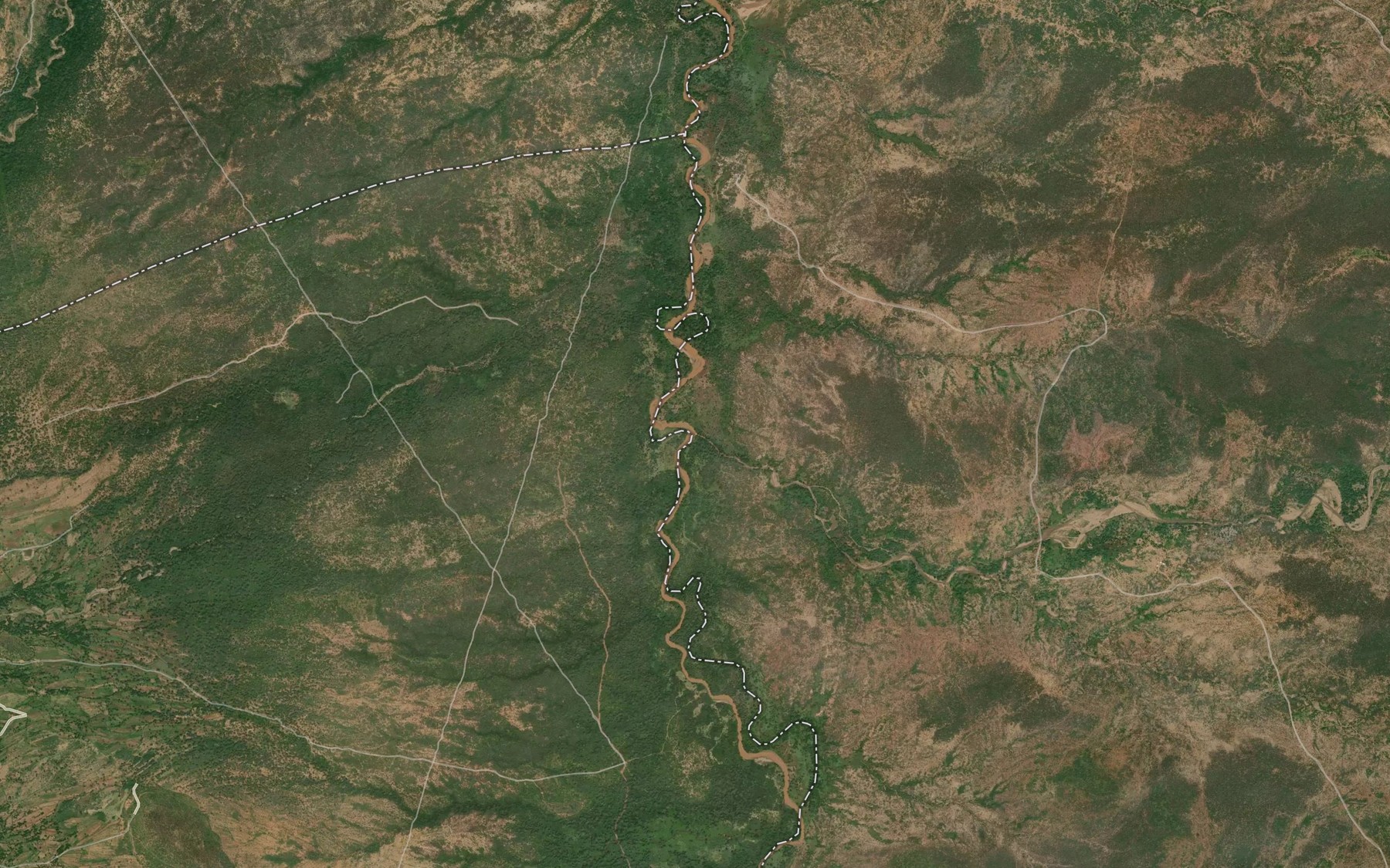 Satellite map of the Ngoron