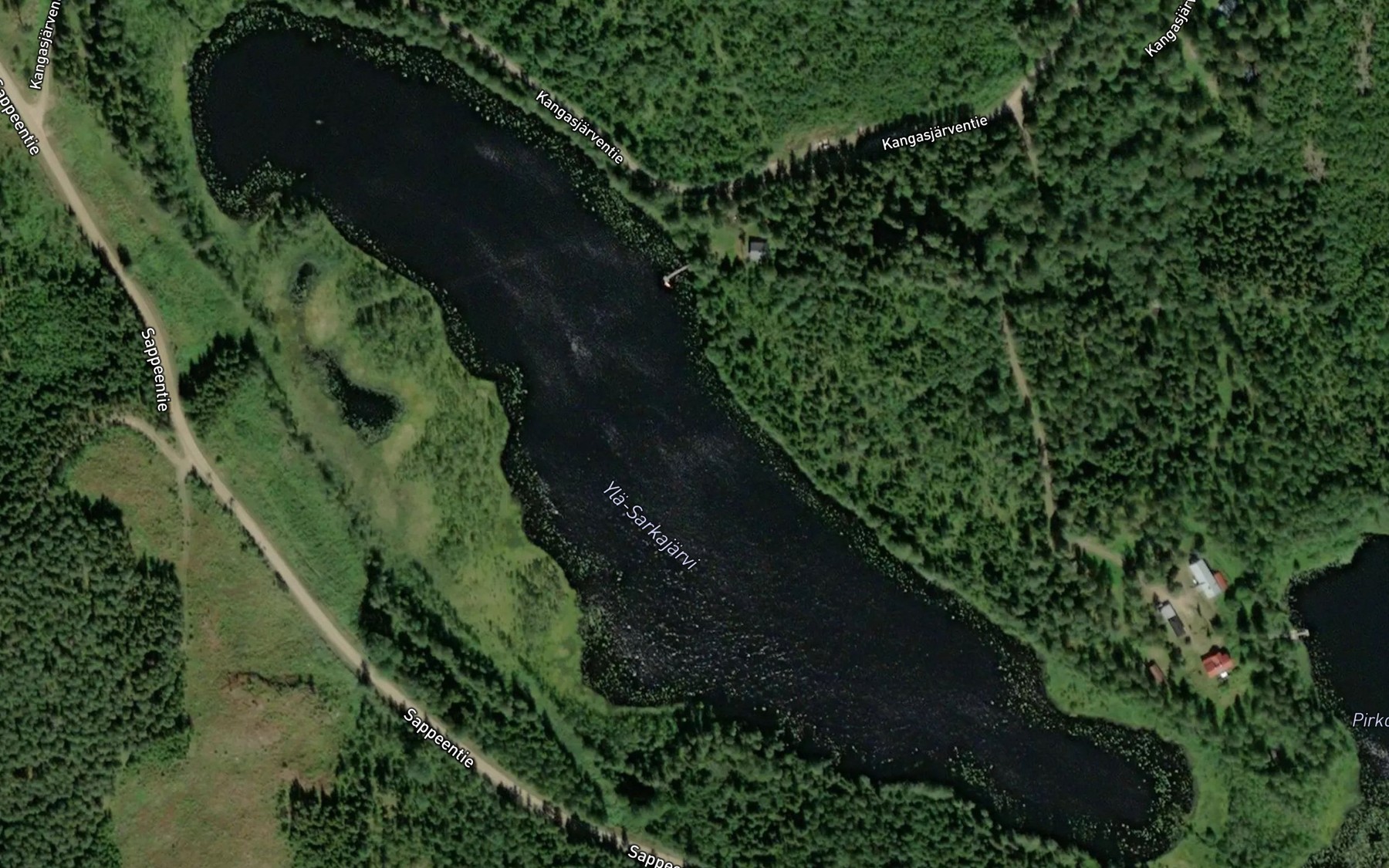 Satellite map of the Yla-Sarkajarvi