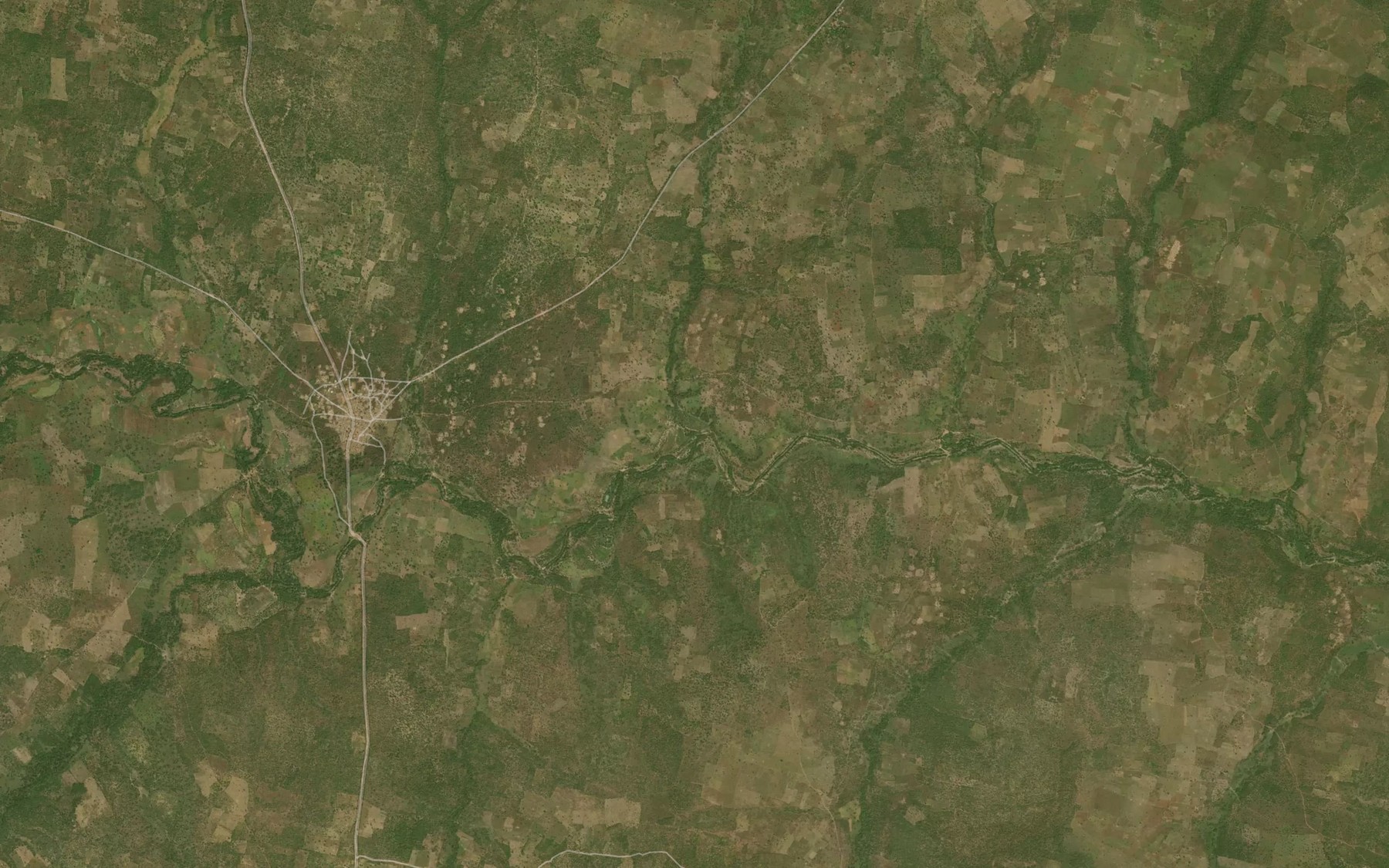 Satellite map of the River Dika