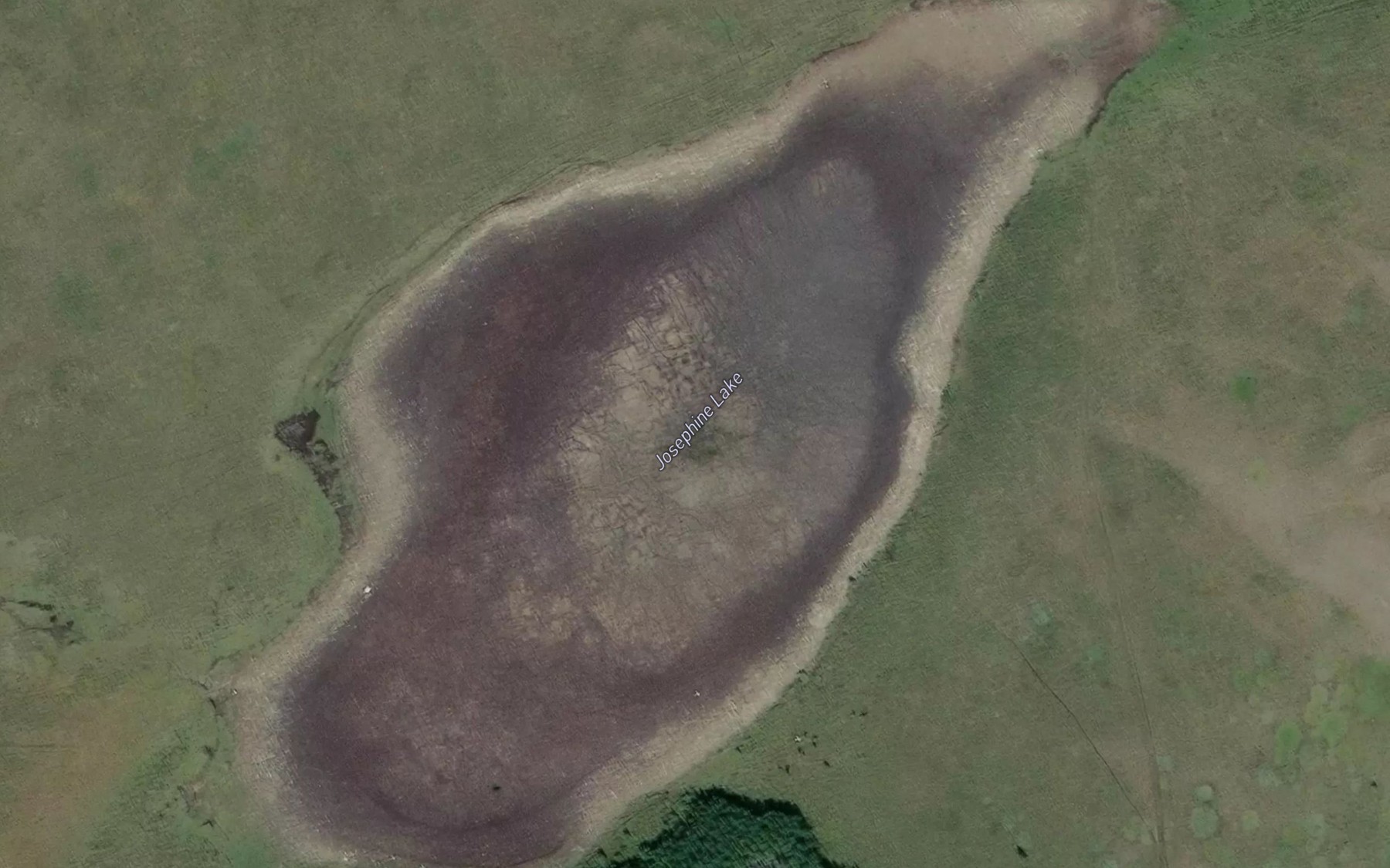 Satellite map of the Josephine Lake