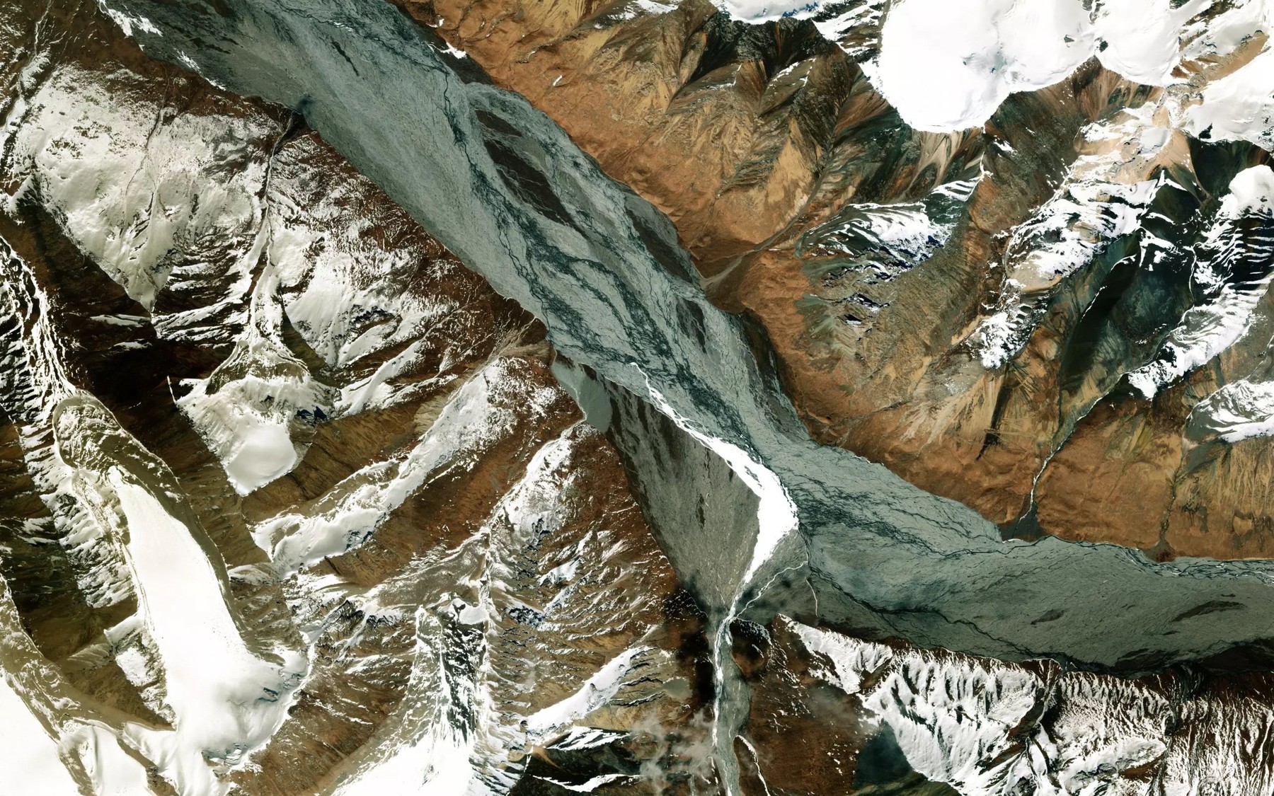 Satellite map of the Achektashsu
