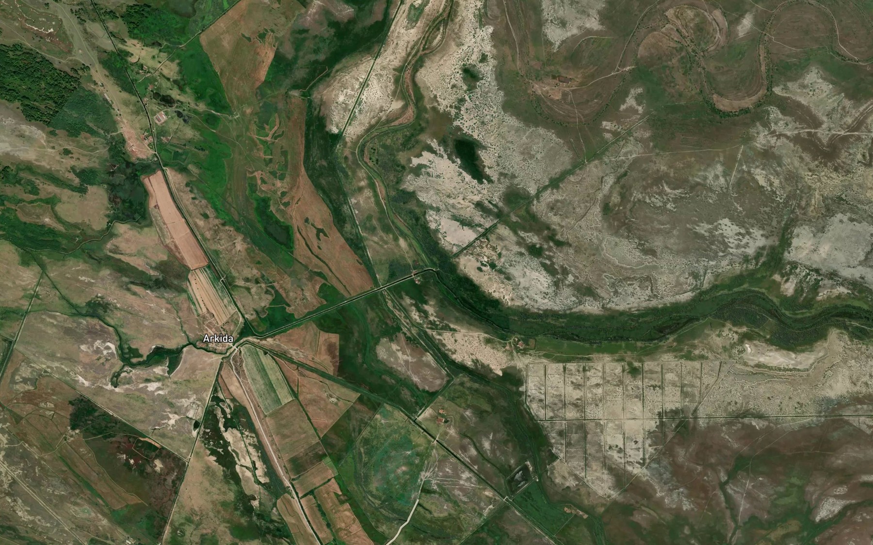 Satellite map of the Kanal Krivaya Balka