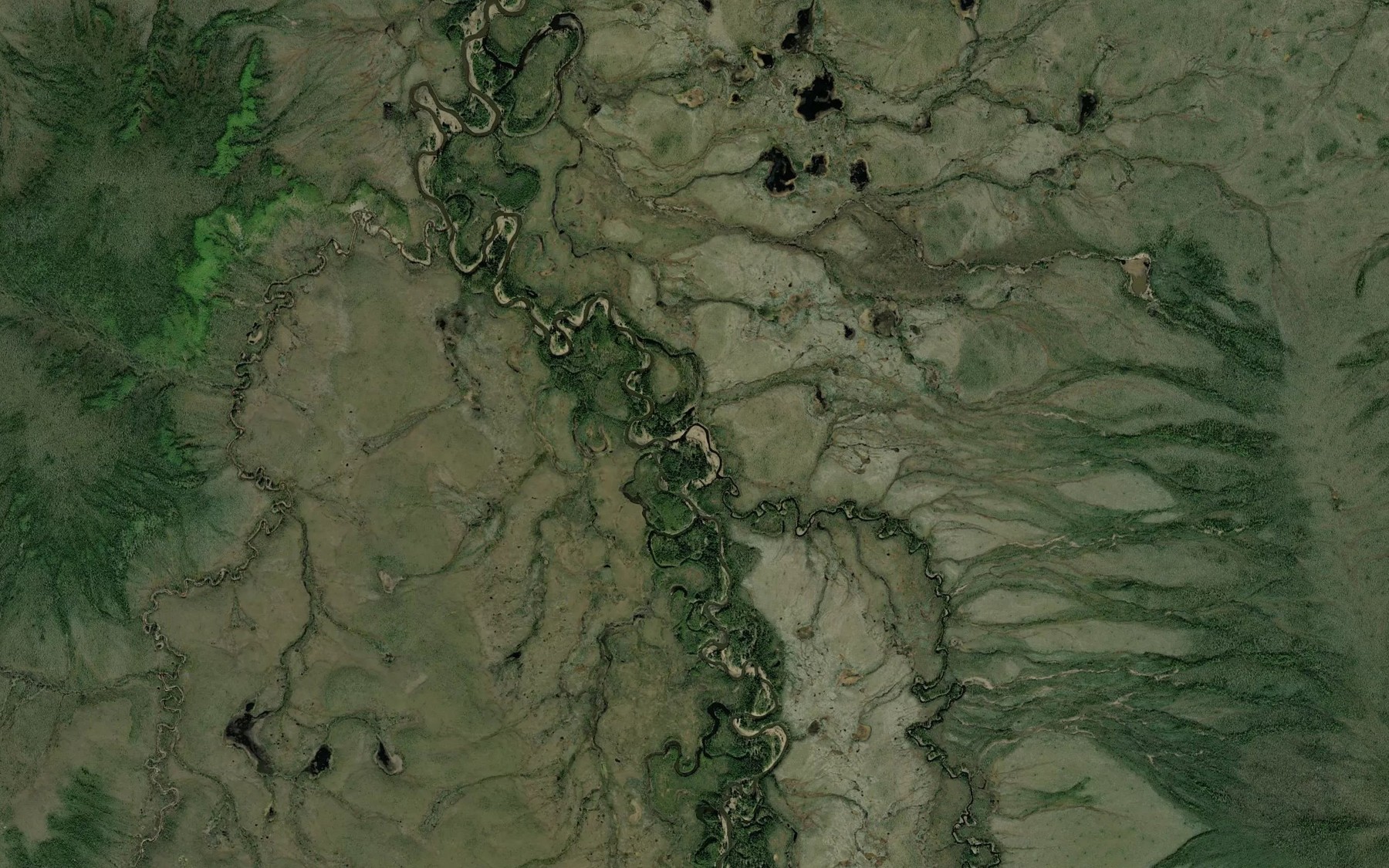 Satellite map of the Canyon Creek