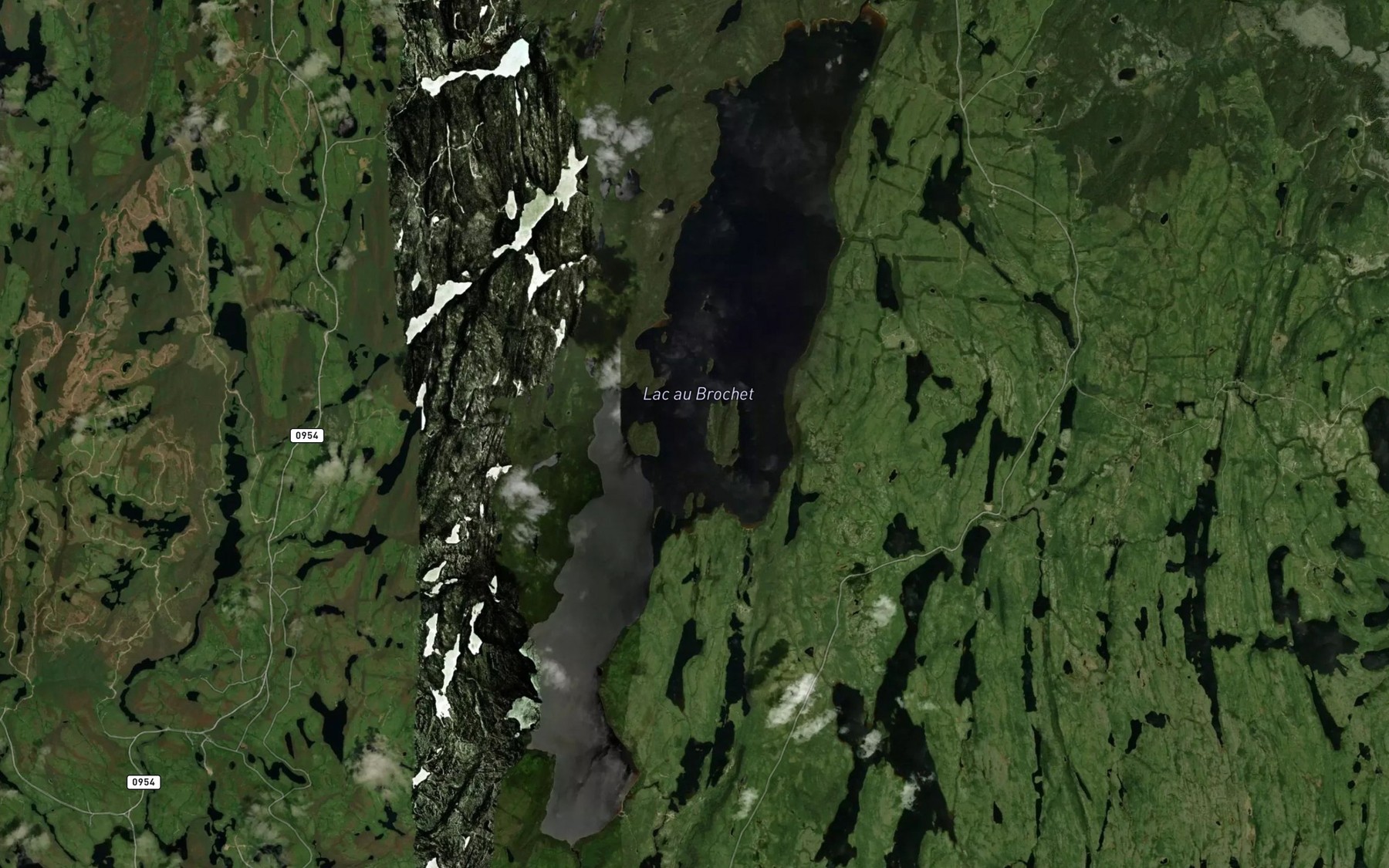 Satellite map of the Lac au Brochet