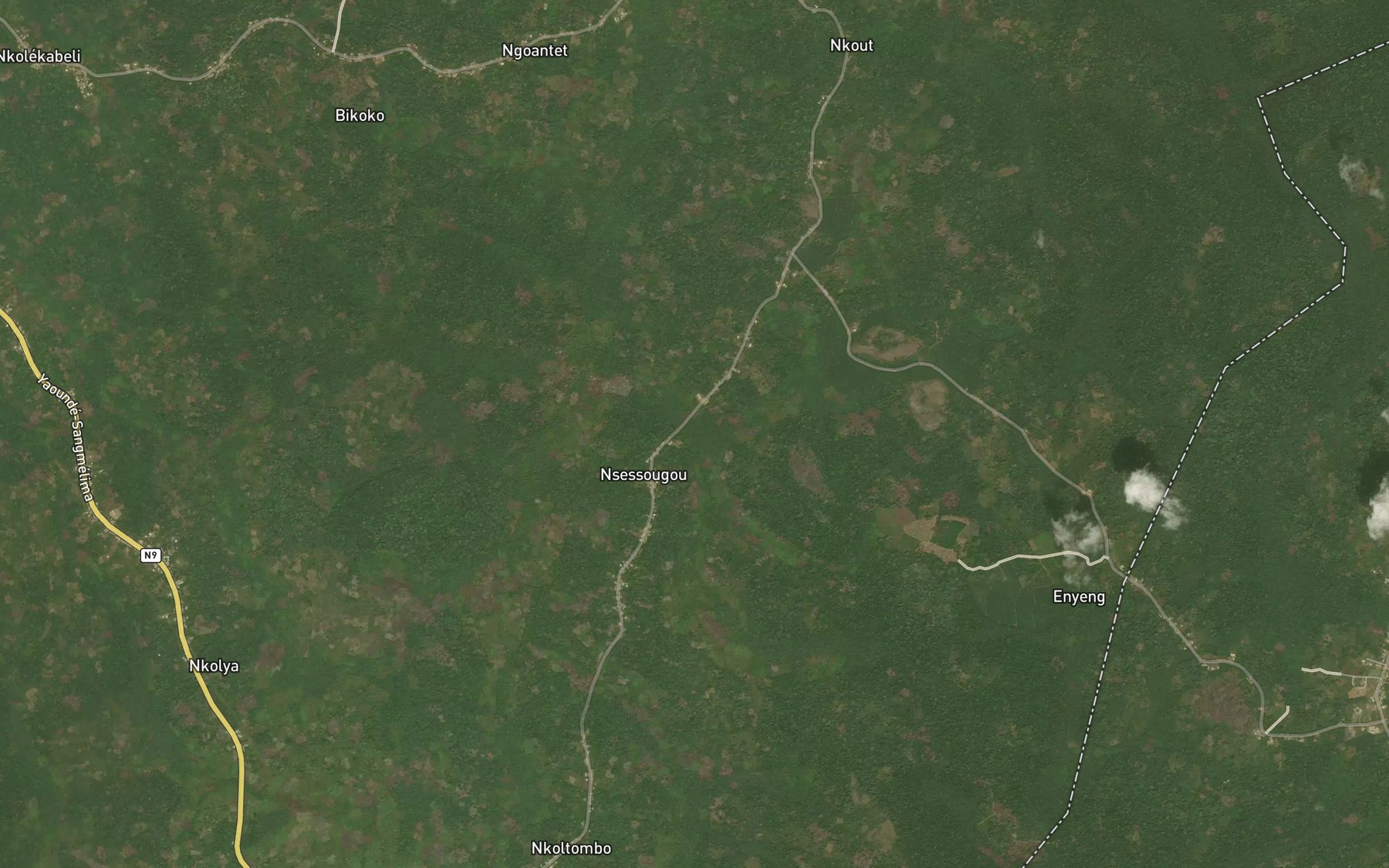 Satellite map of the Mbembe