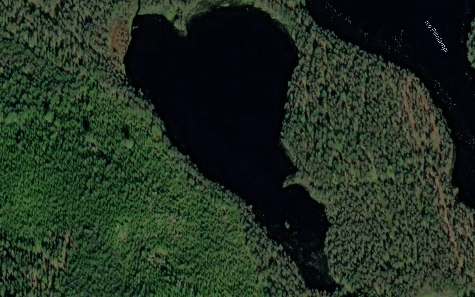 Satellite map of the Takimmainen Piilolampi