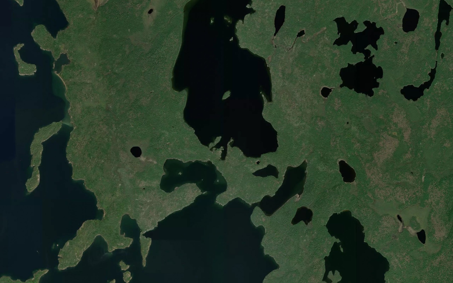 Satellite map of the Emery Creek