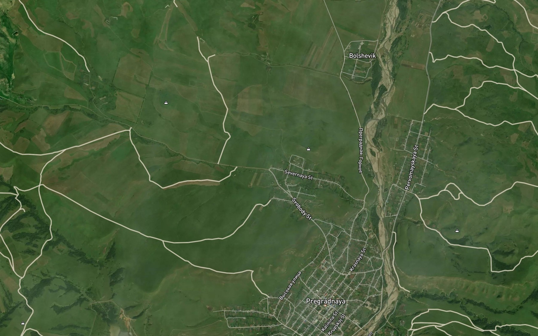 Satellite map of the Salikha