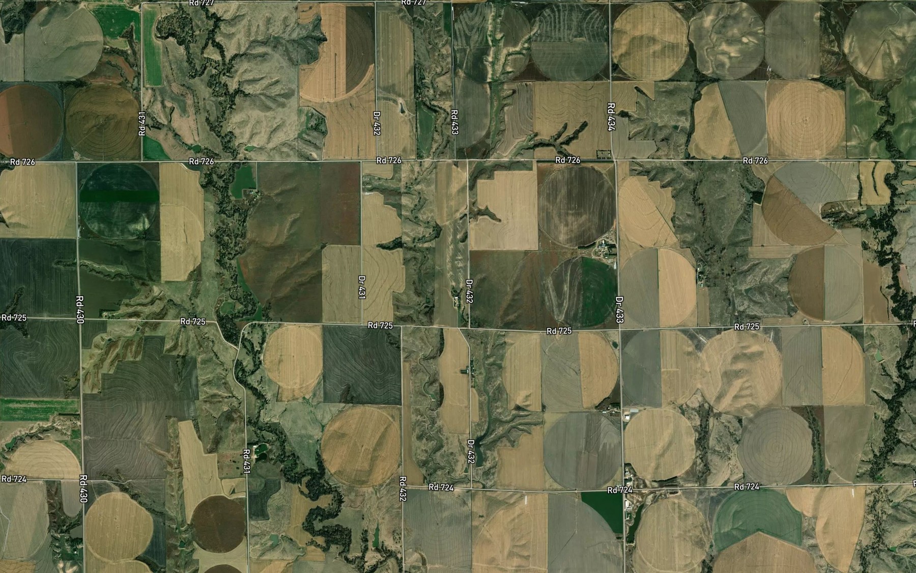 Satellite map of the Grove Reservoir