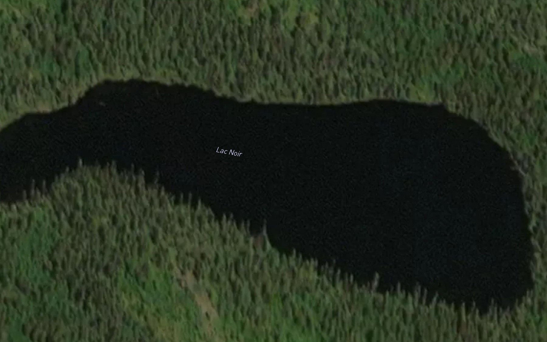 Satellite map of the Lac Noir