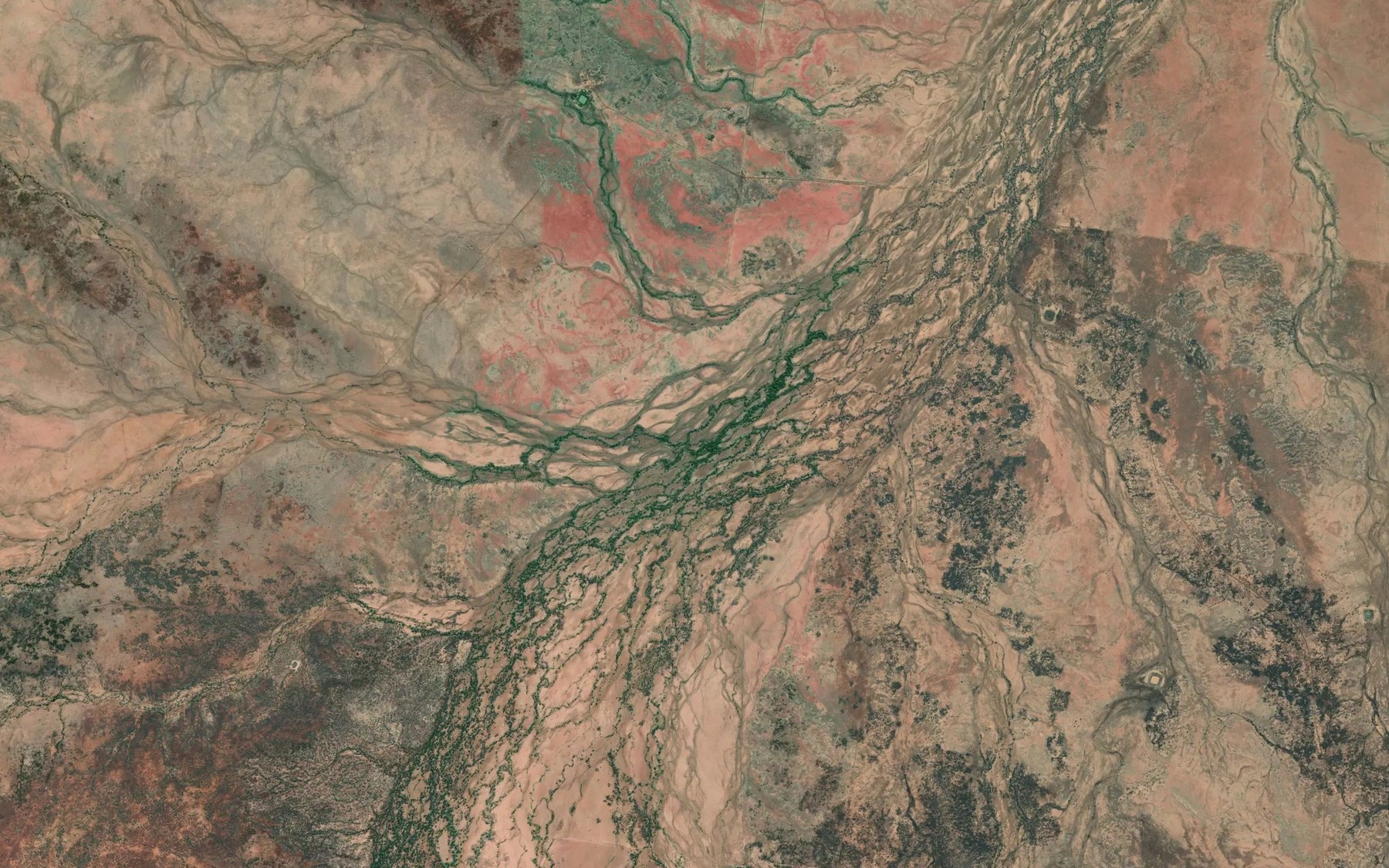 Satellite map of the Star Creek
