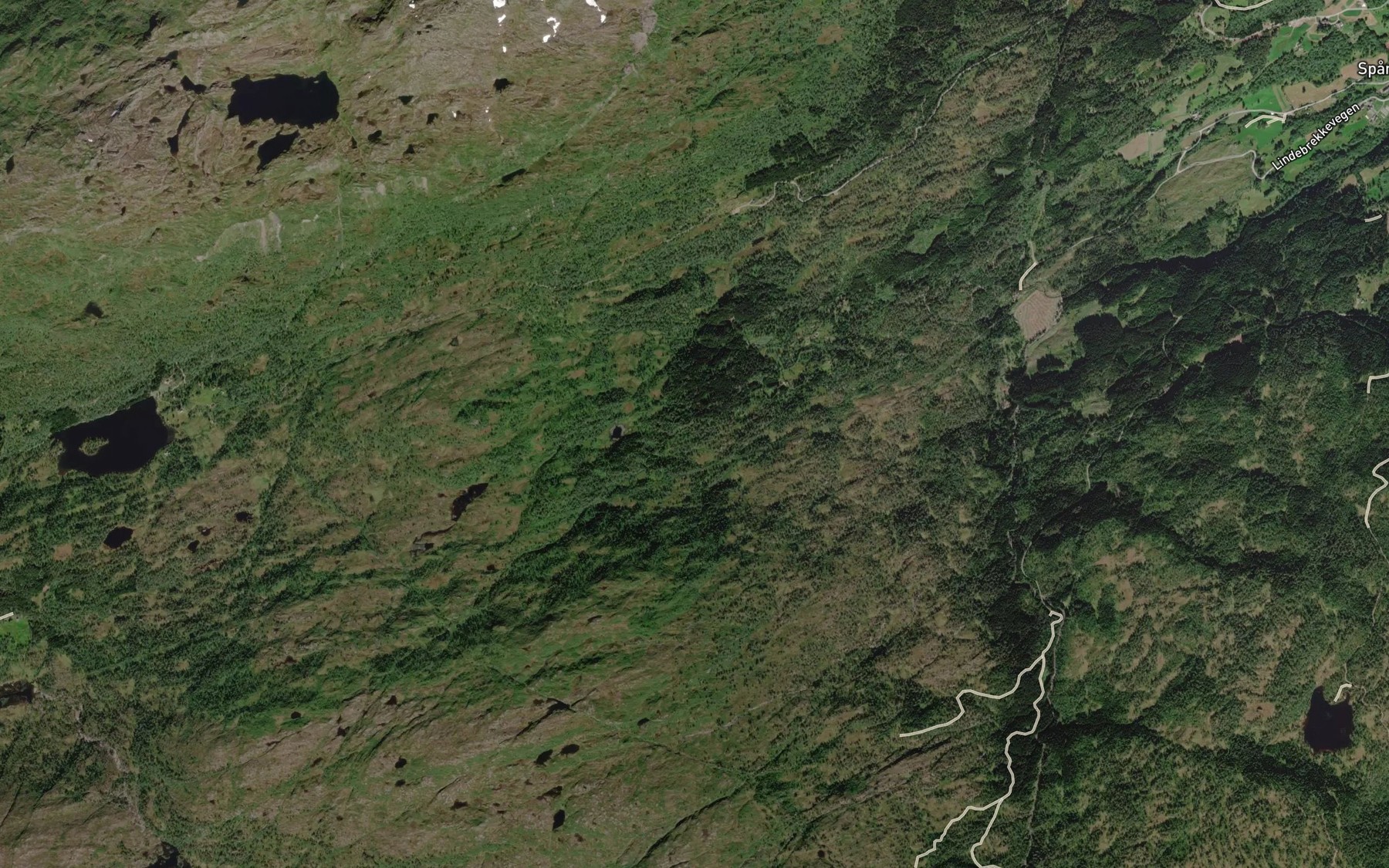Satellite map of the Skjelmhaugsbekkjen