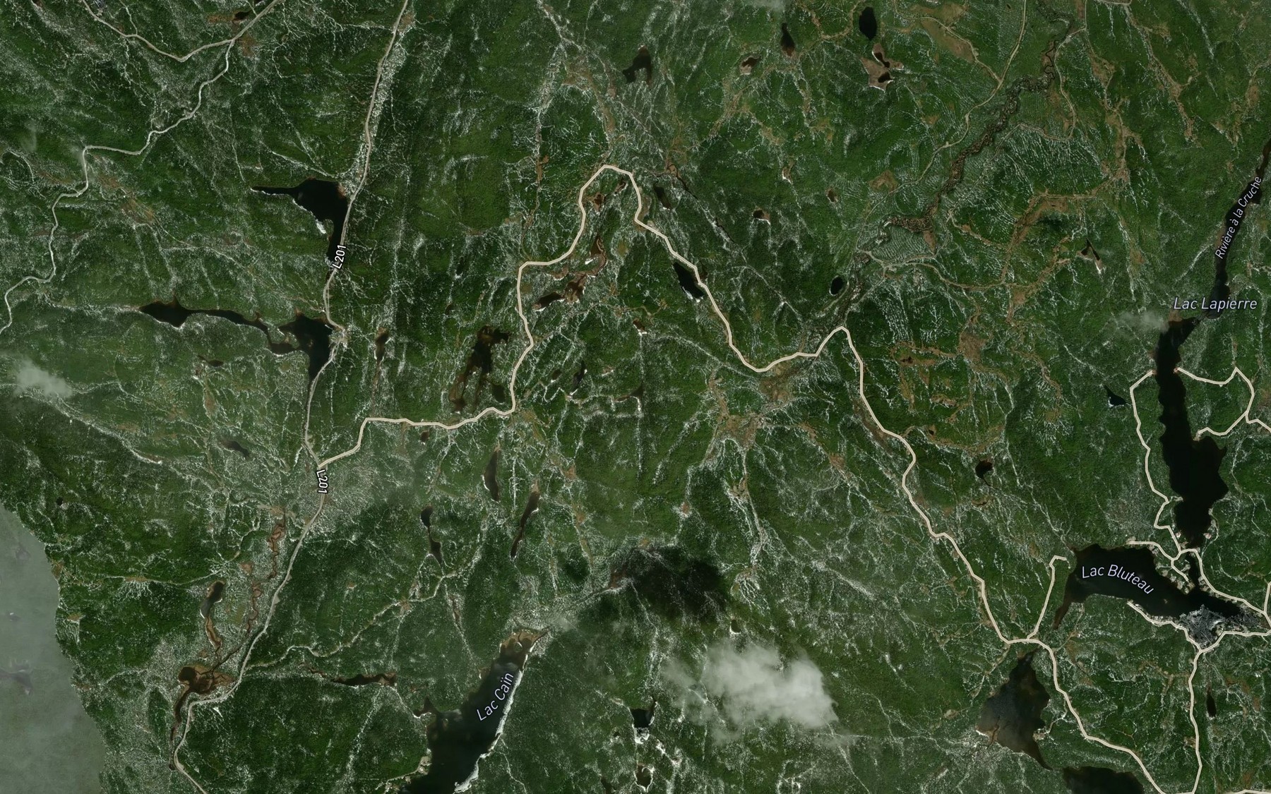 Satellite map of the Lac Bureau