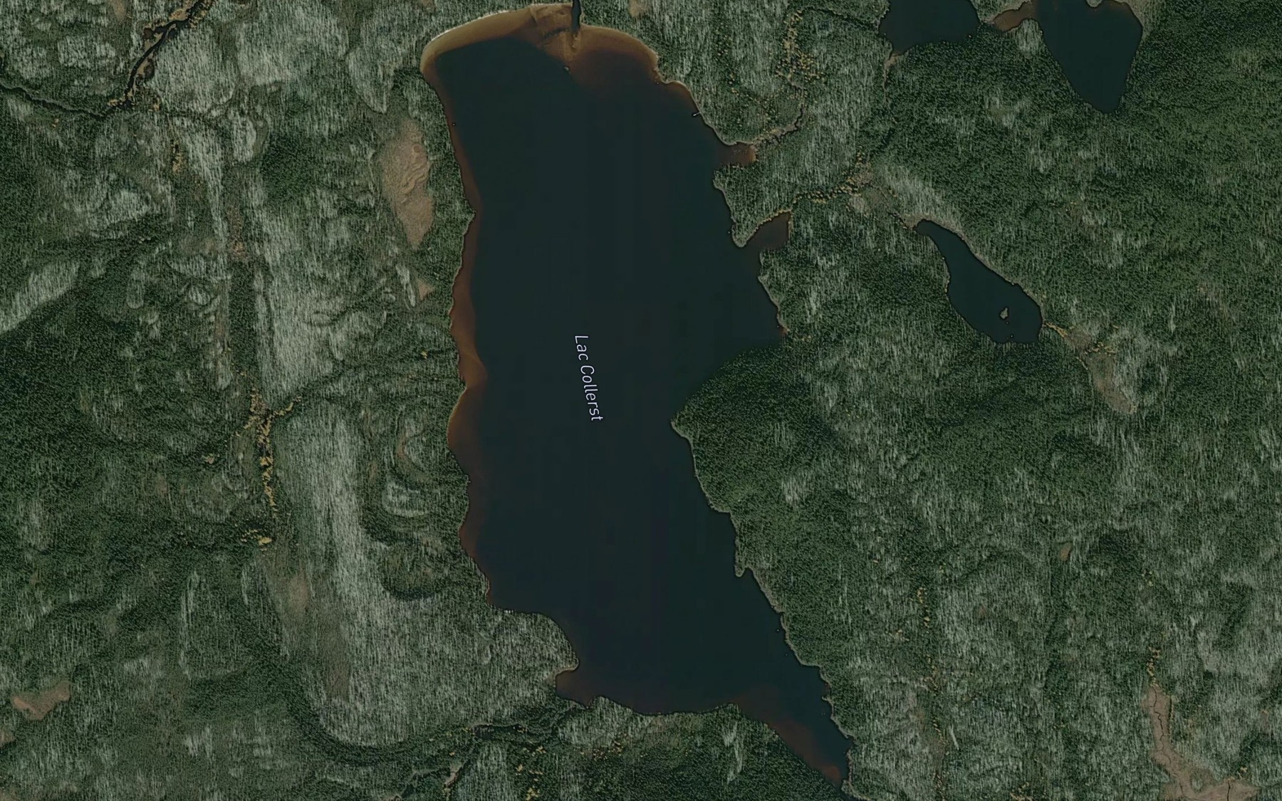 Satellite map of the Lac Collerst