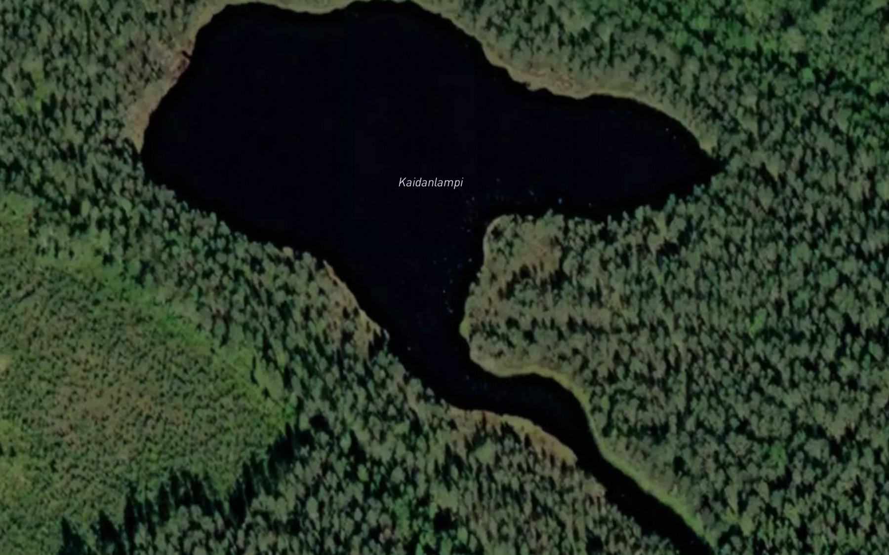 Satellite map of the Kaidanlampi