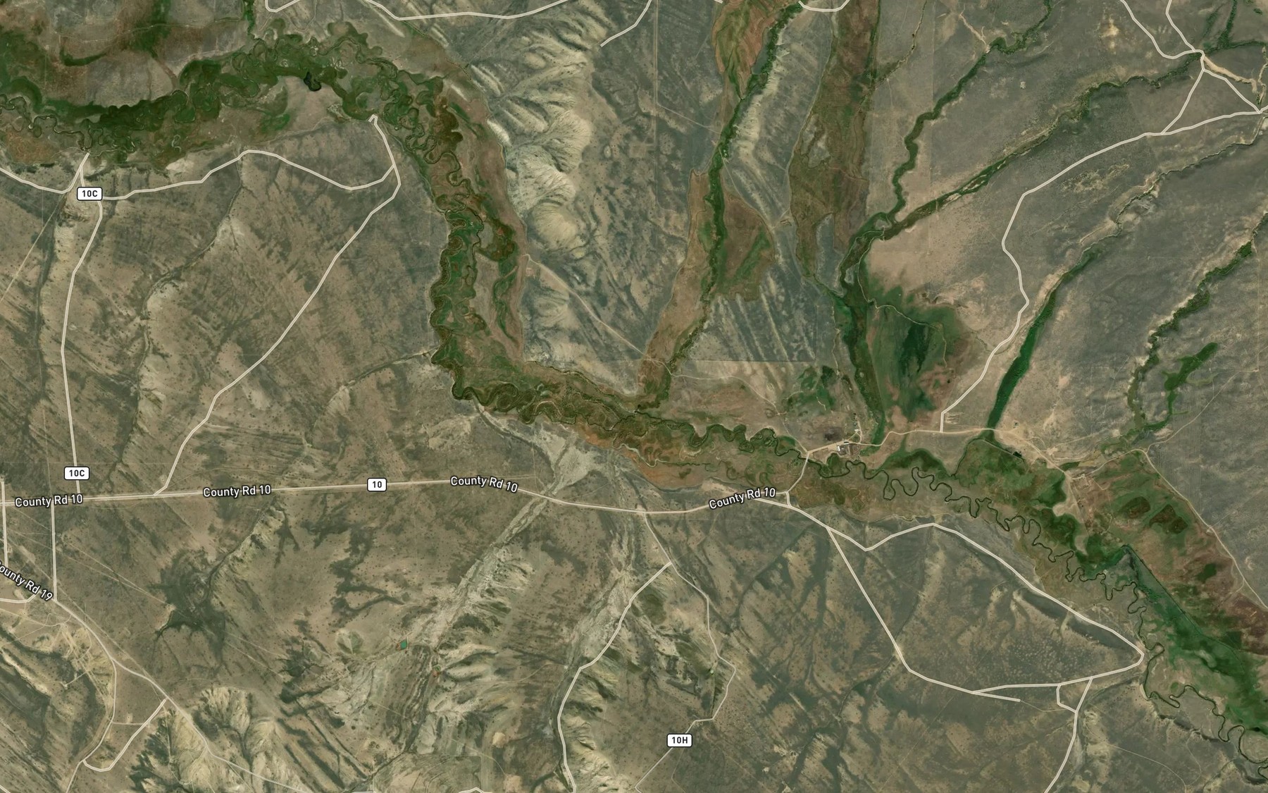 Satellite map of the Saint Frances Ditch Number 7