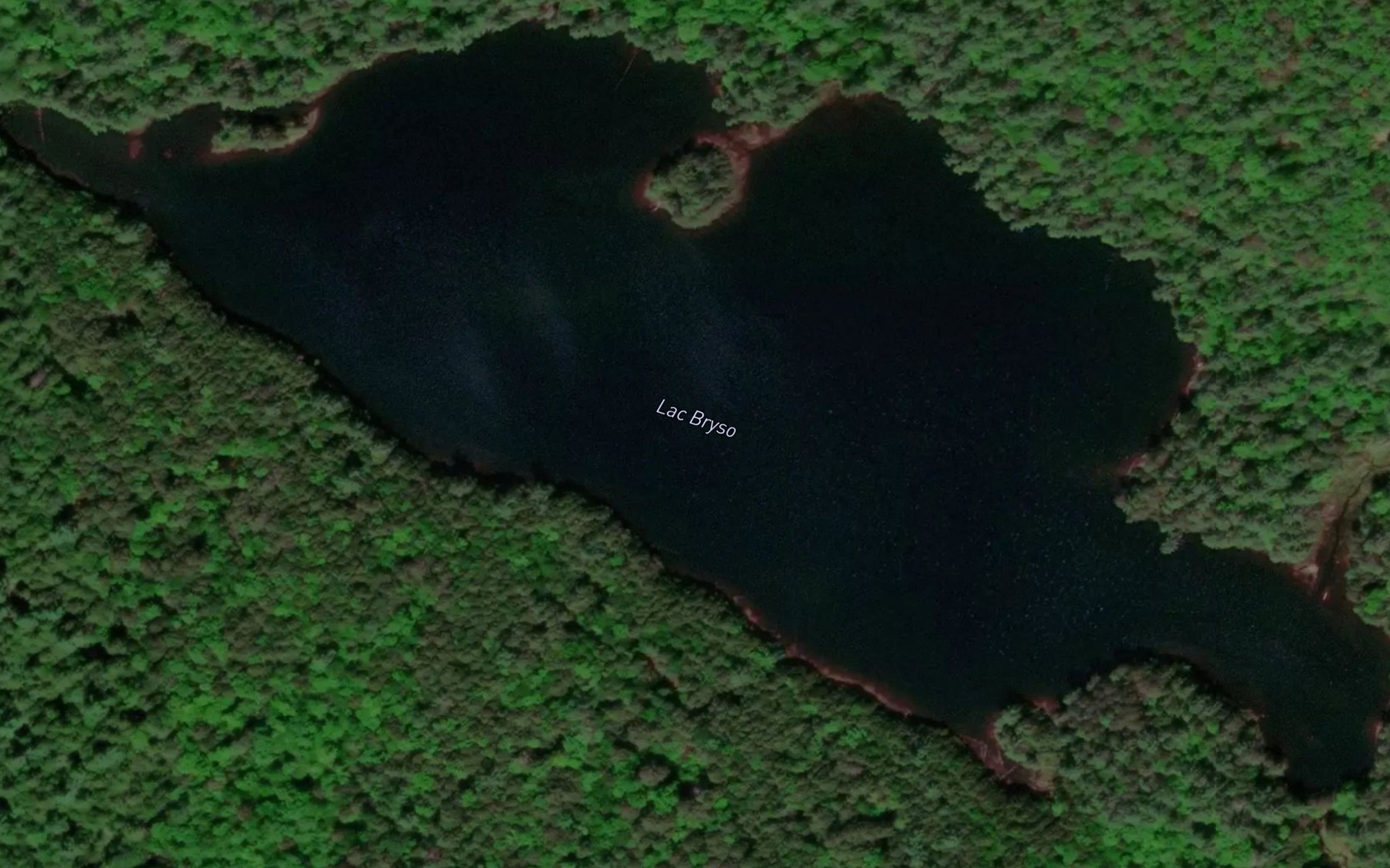 Satellite map of the Lac Bryso
