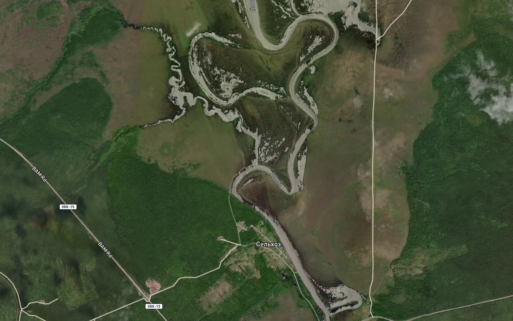 Satellite map of the Mal'ma