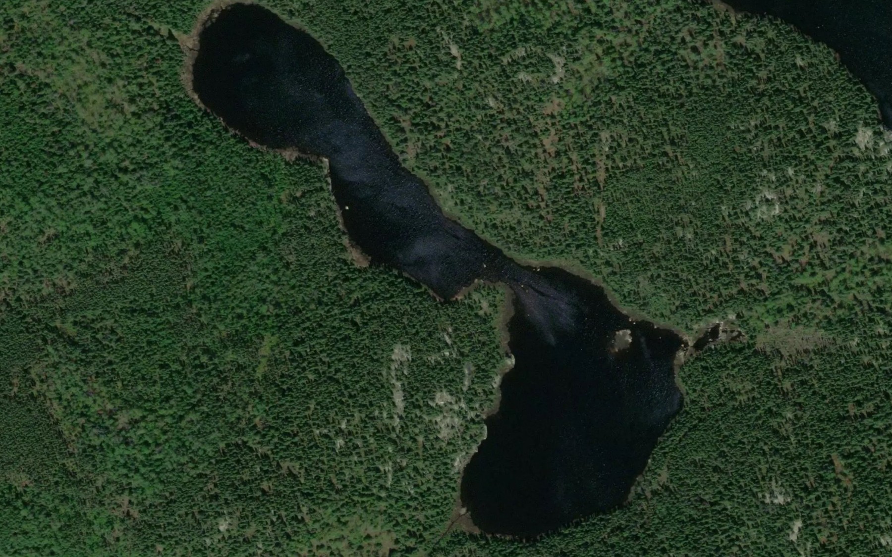 Satellite map of the Lac de la Montagne