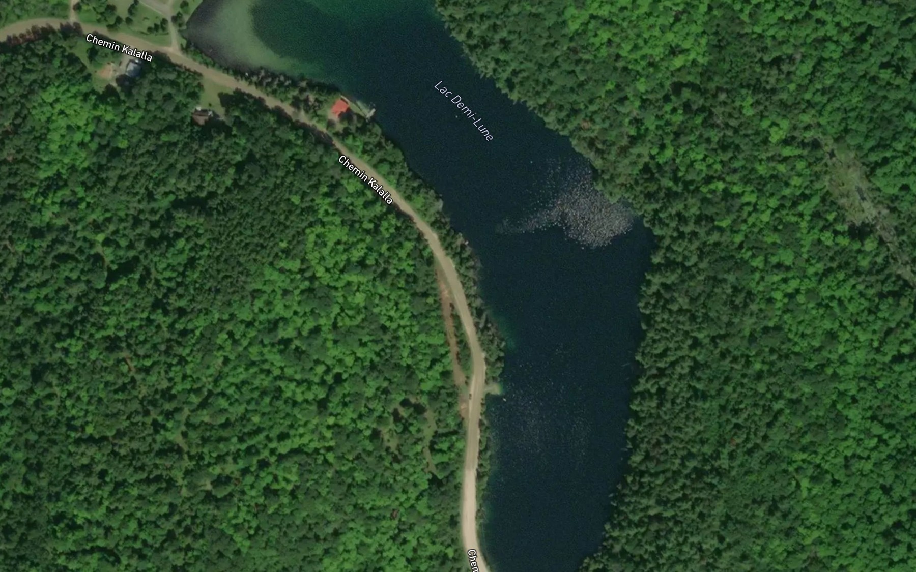 Satellite map of the Lac Demi-Lune