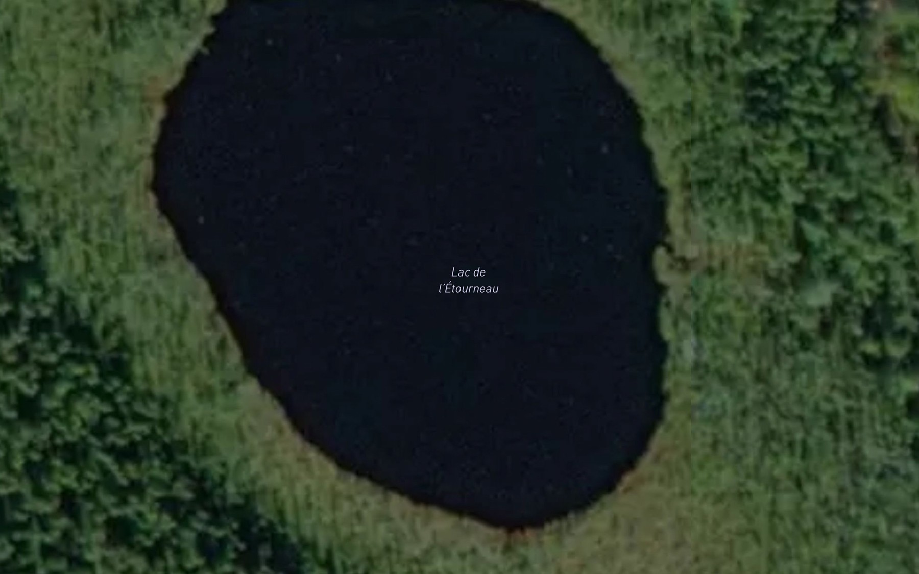 Satellite map of the Lac de l'Etourneau