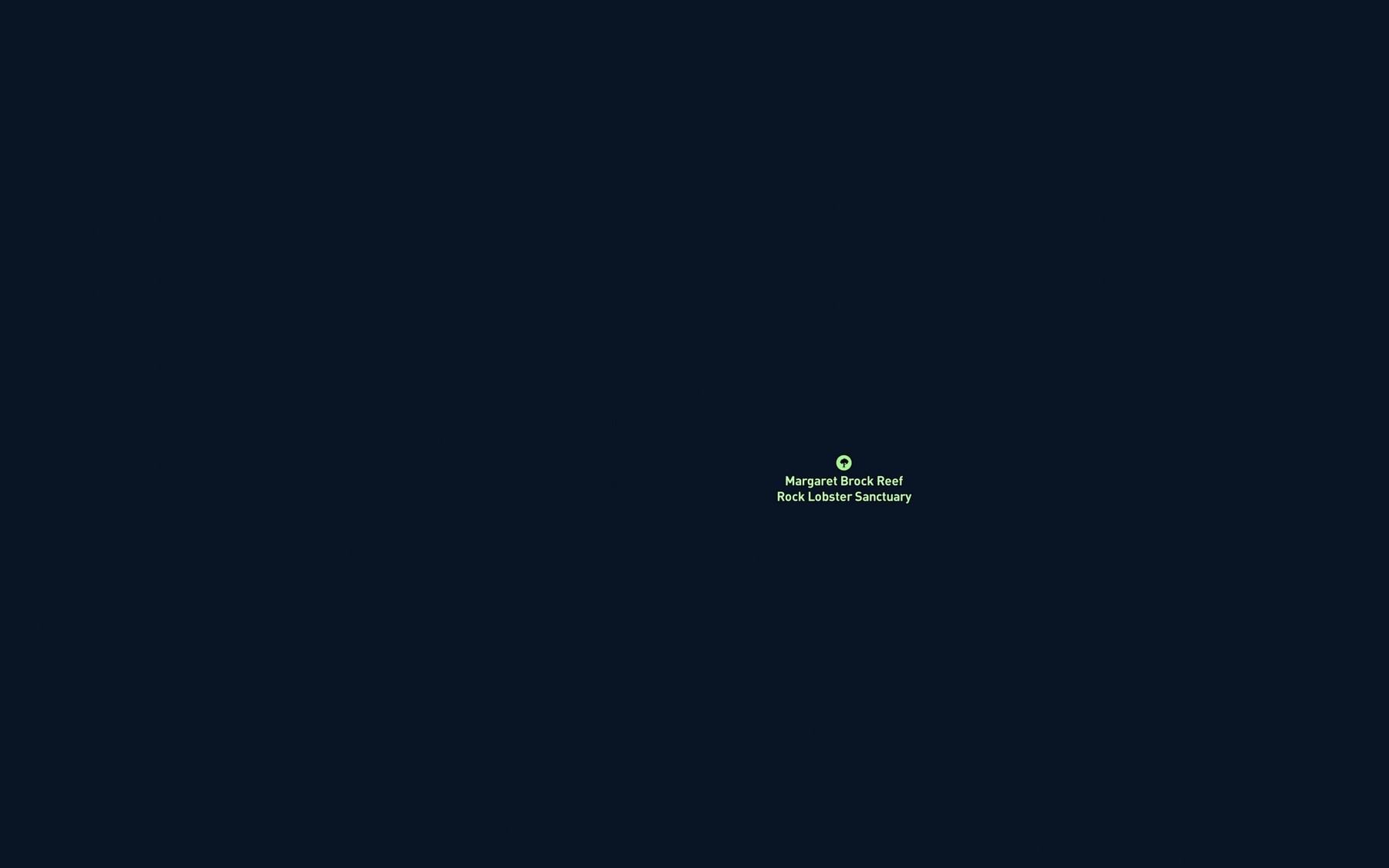 Satellite map of the Margaret Brock Reef