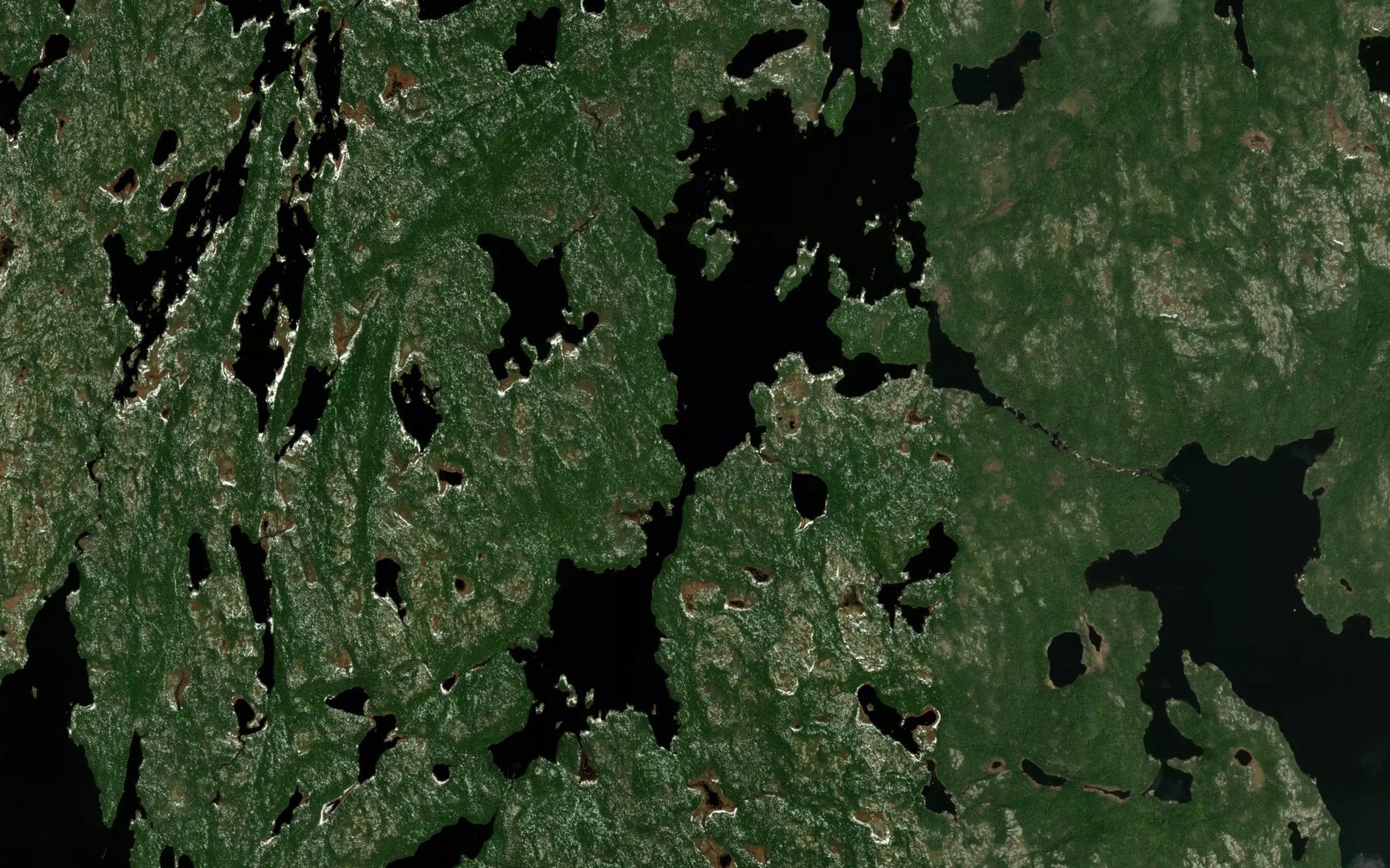 Satellite map of the Lac Mardi Gras