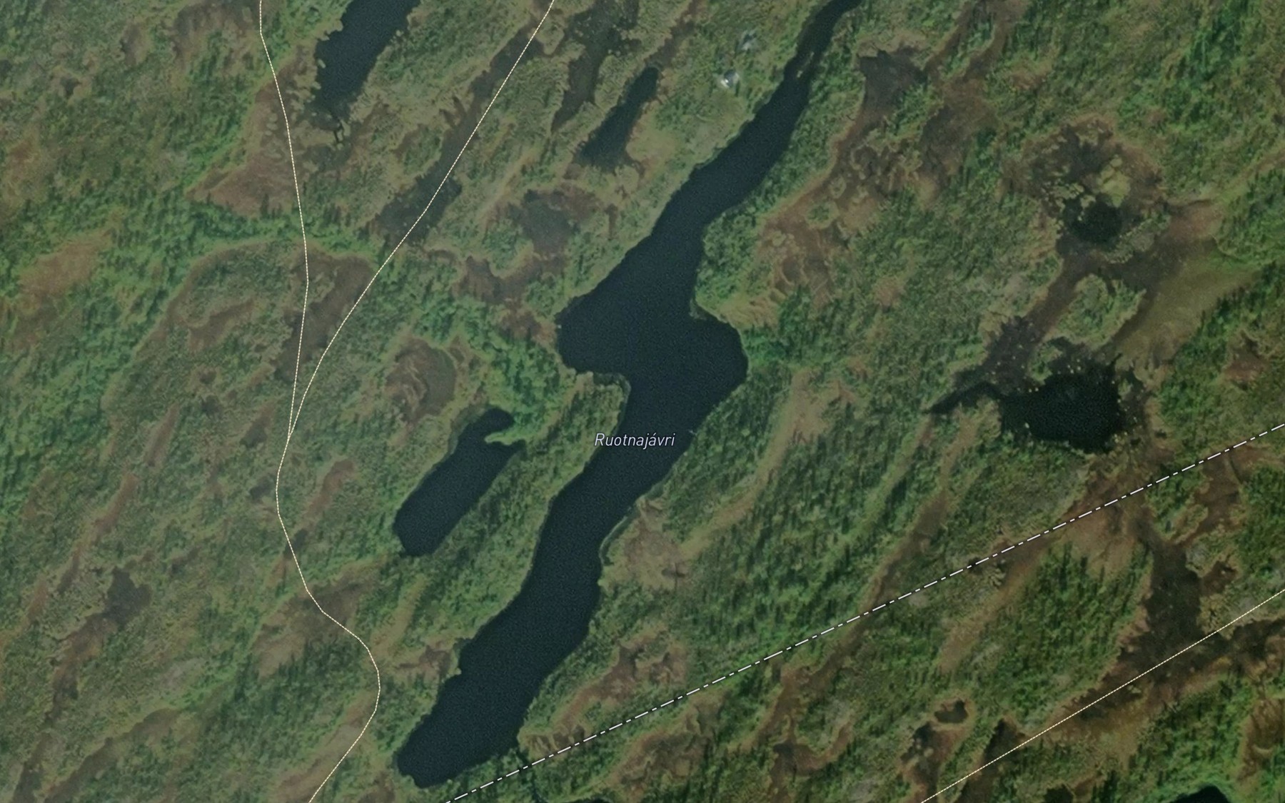 Satellite map of the Ruotnajavrrit