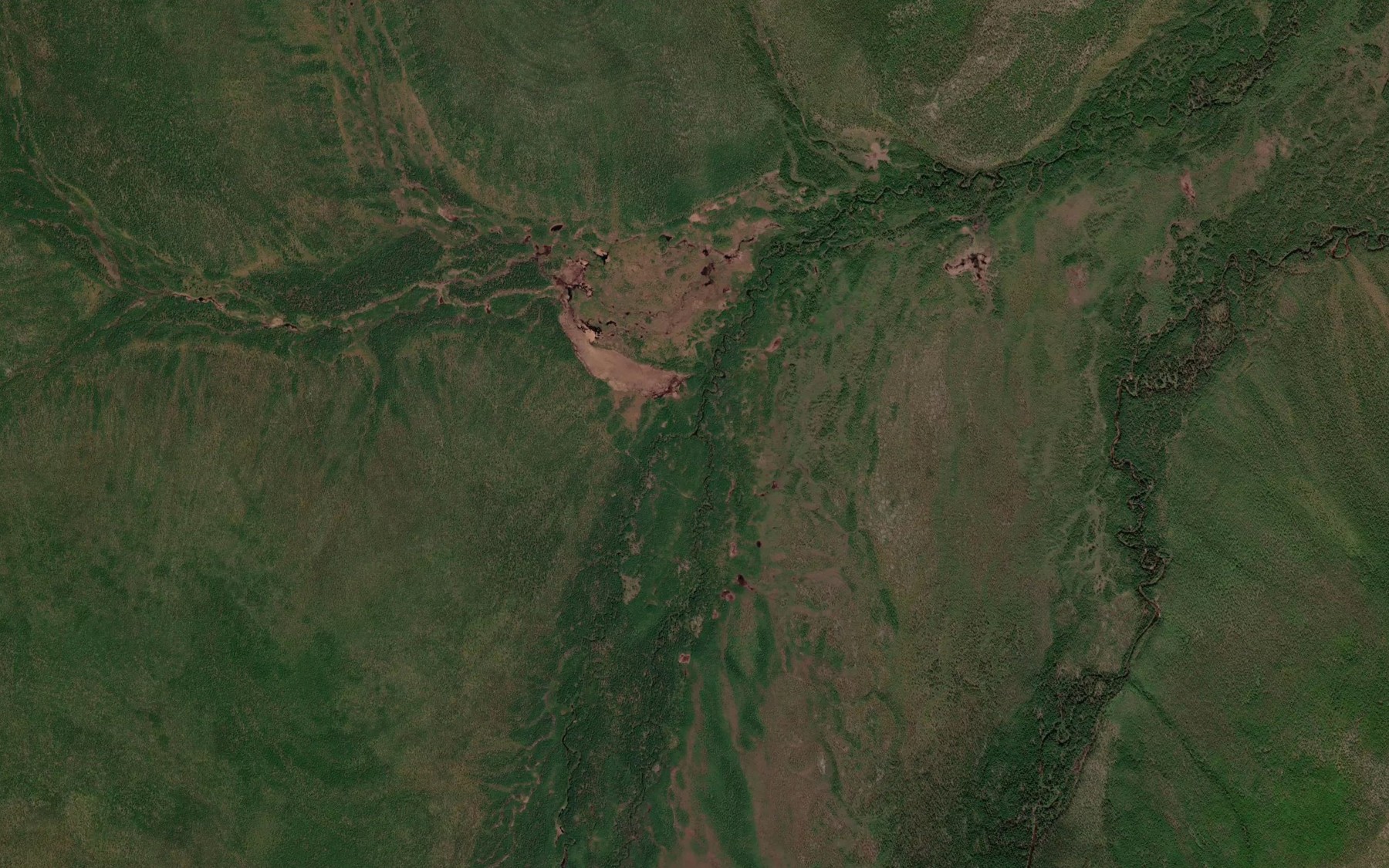 Satellite map of the Srednyaya Olna