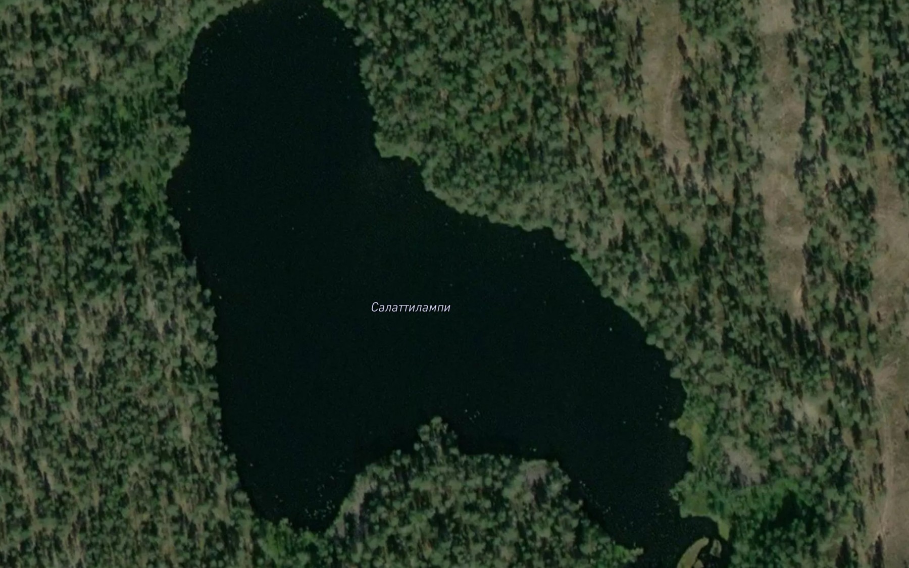 Satellite map of the Ozero Salattilampi