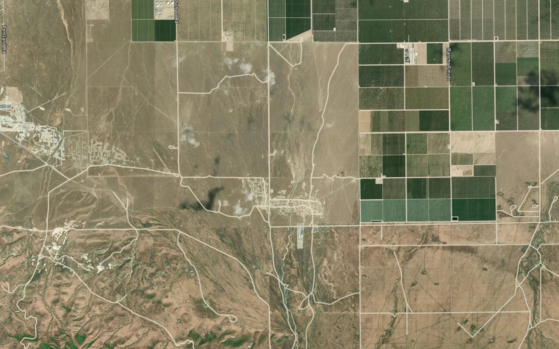 Satellite map of the Santiago Creek