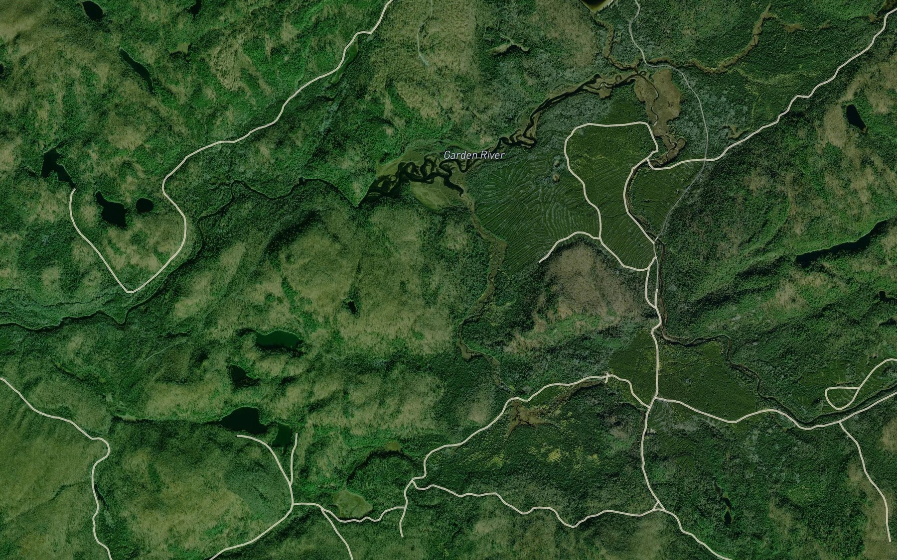 Satellite map of the South Creek