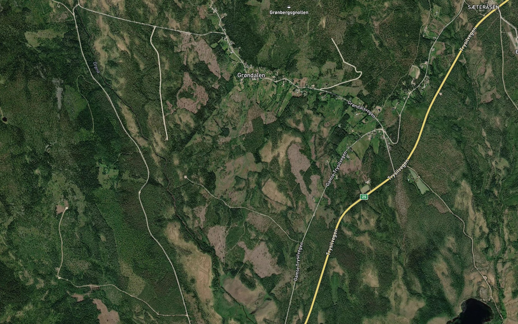 Satellite map of the Sirigolvbekken
