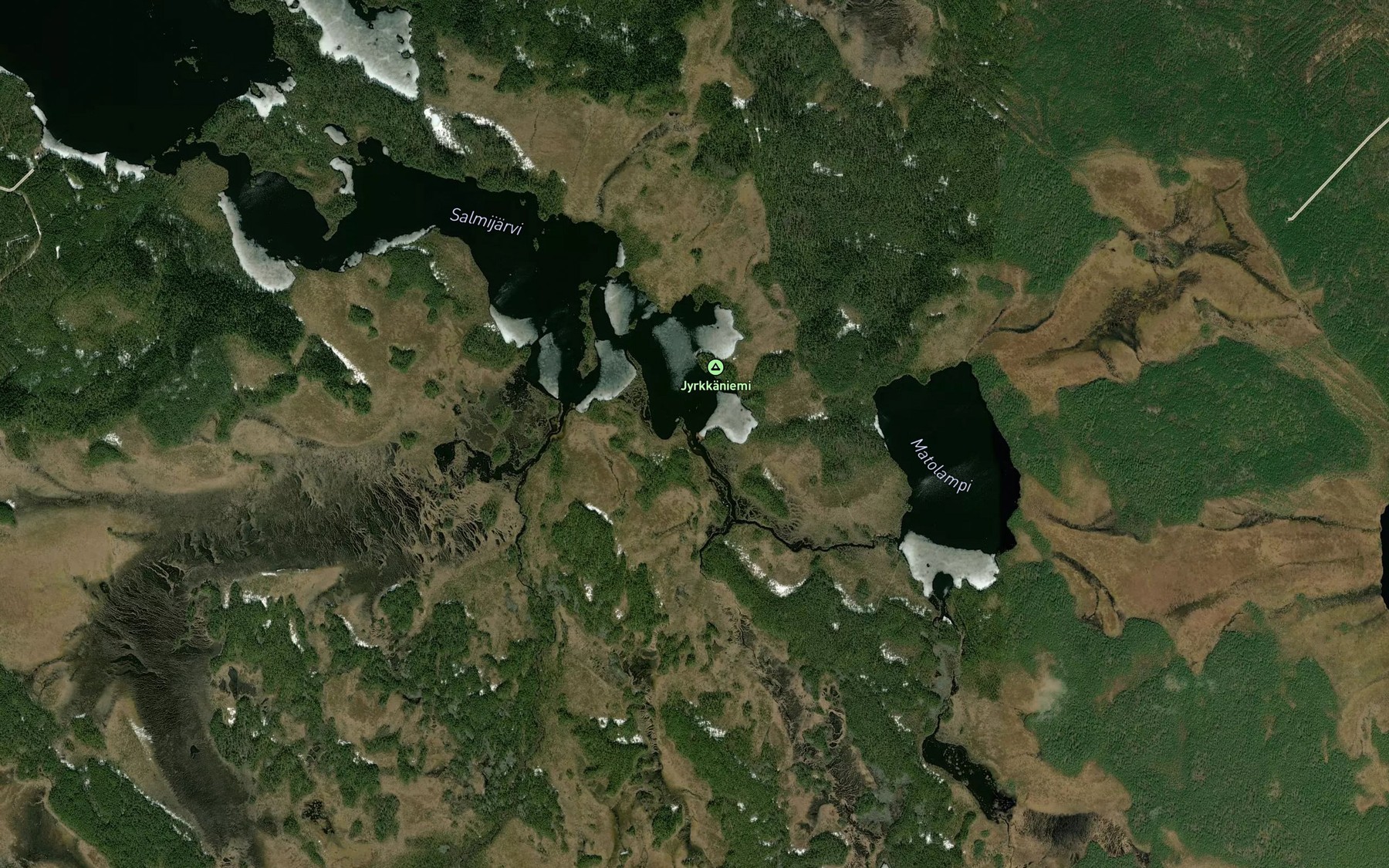 Satellite map of the Matojoki