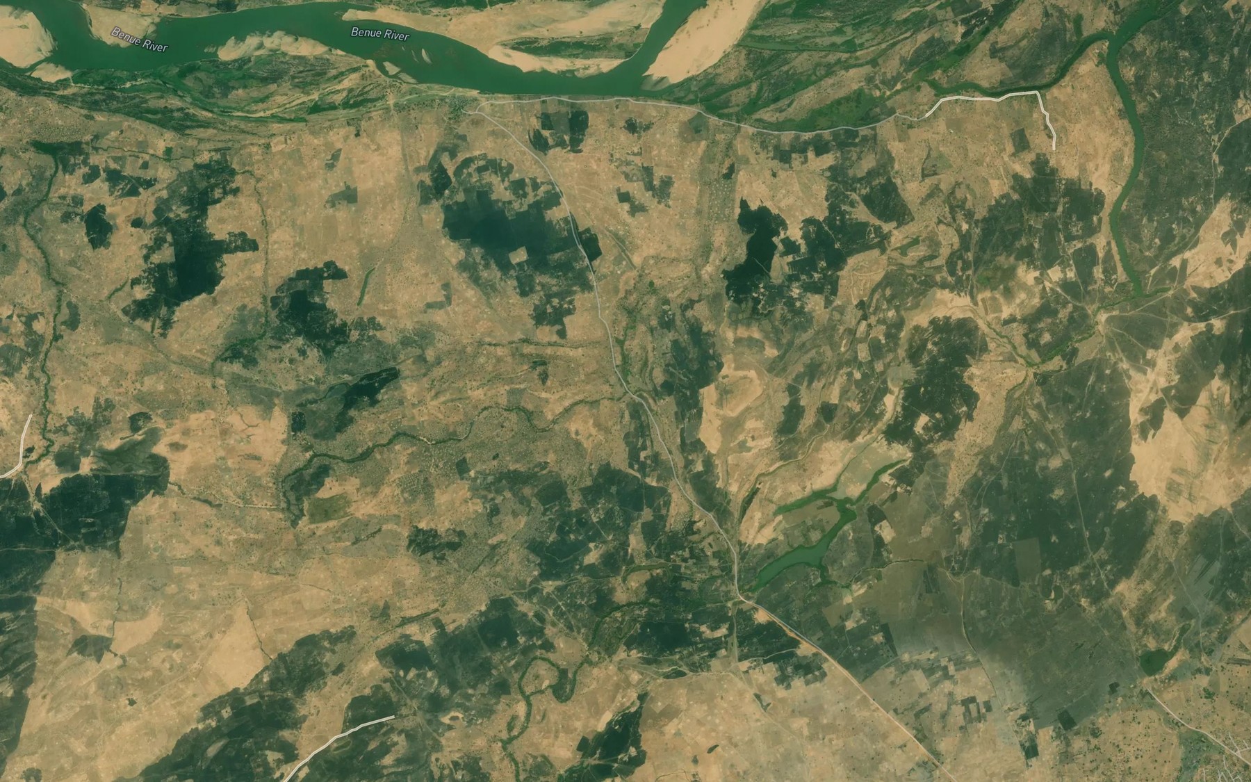 Satellite map of the River Giginya
