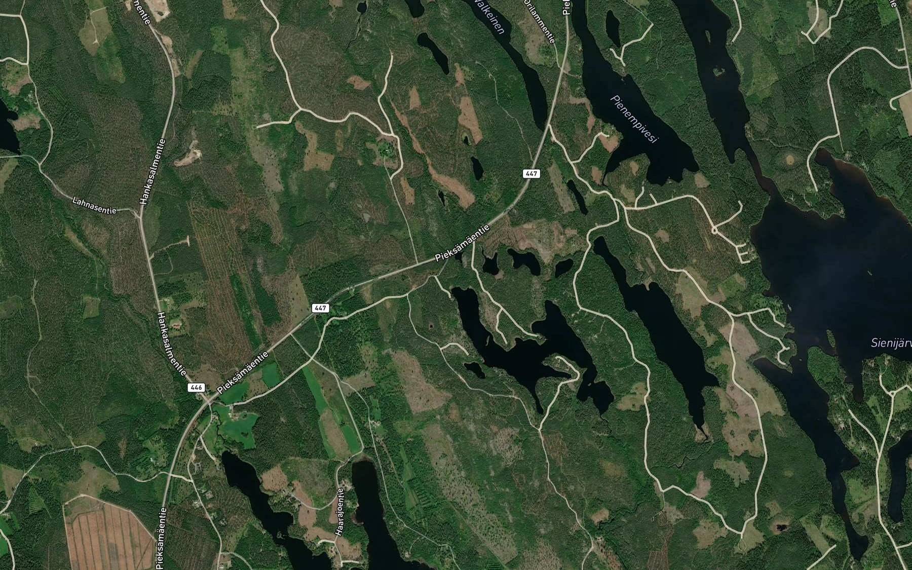 Satellite map of the Myllyjoki