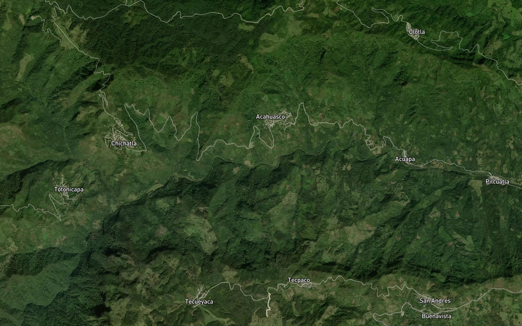 Satellite map of the Coatzontla