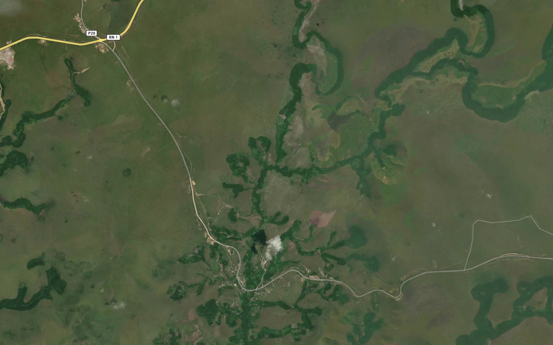 Satellite map of the Kintele