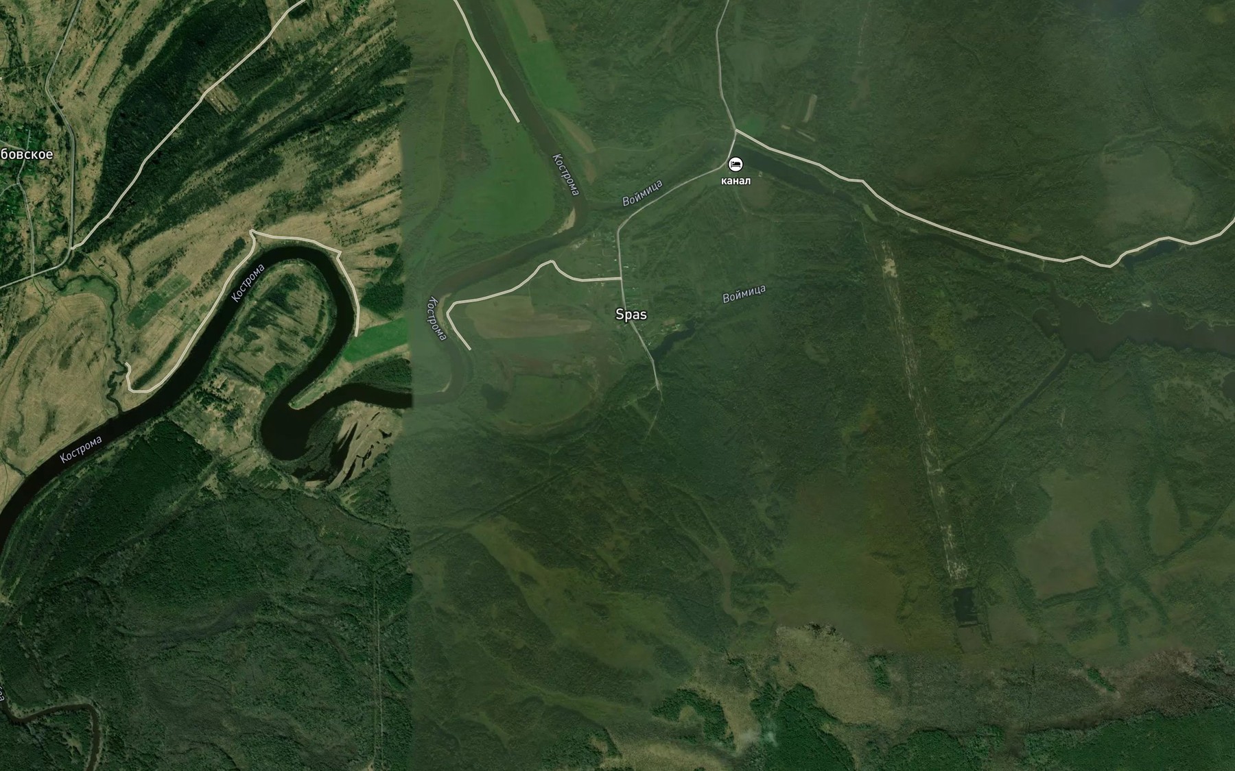 Satellite map of the Voytitsa