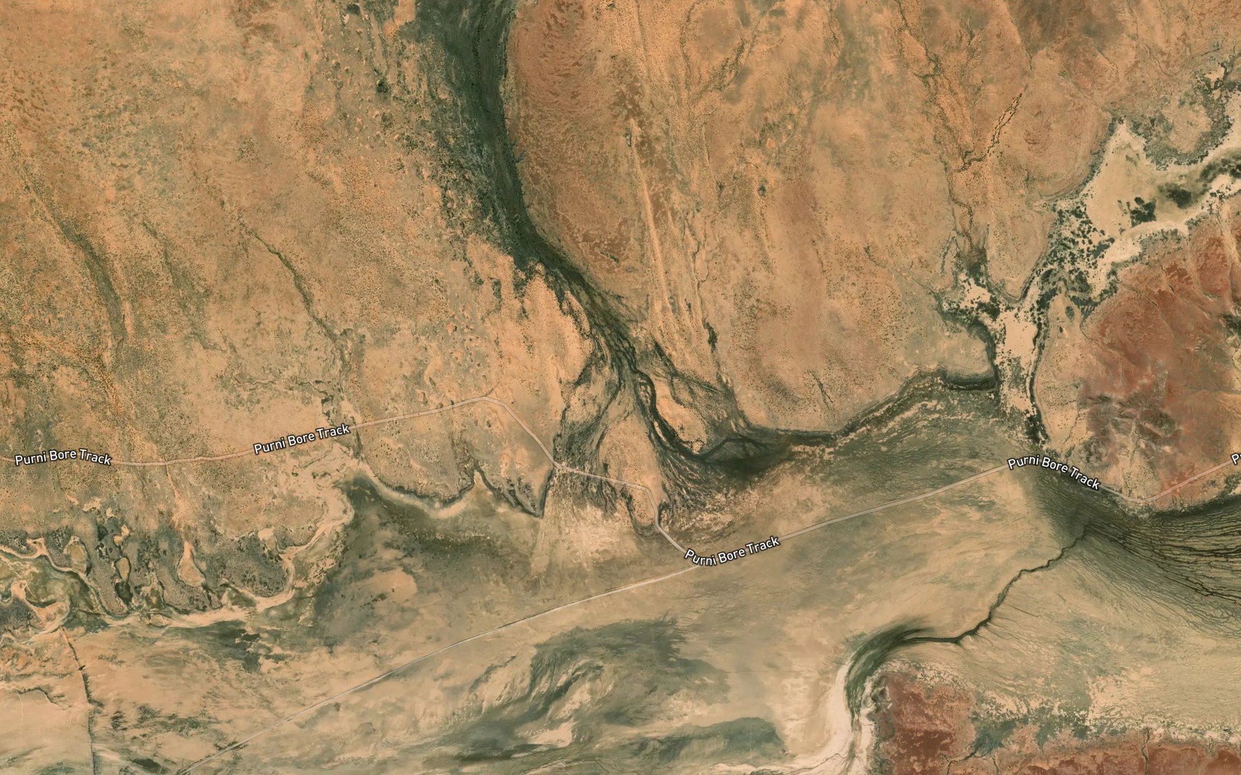 Satellite map of the Admudaringa Creek