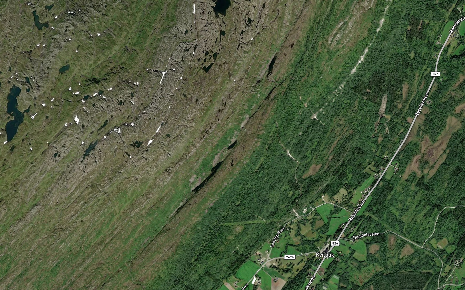 Satellite map of the Nordstelvtjonna