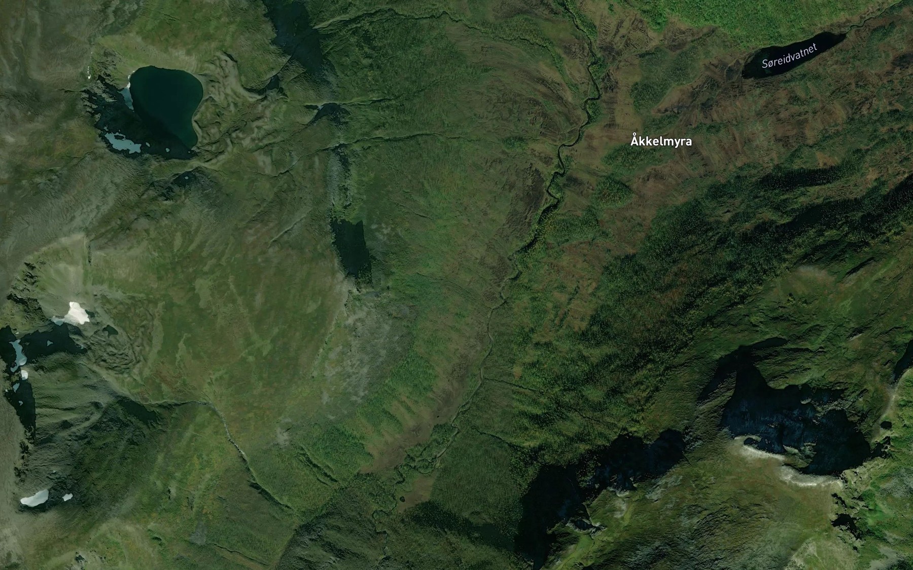 Satellite map of the Verselelva
