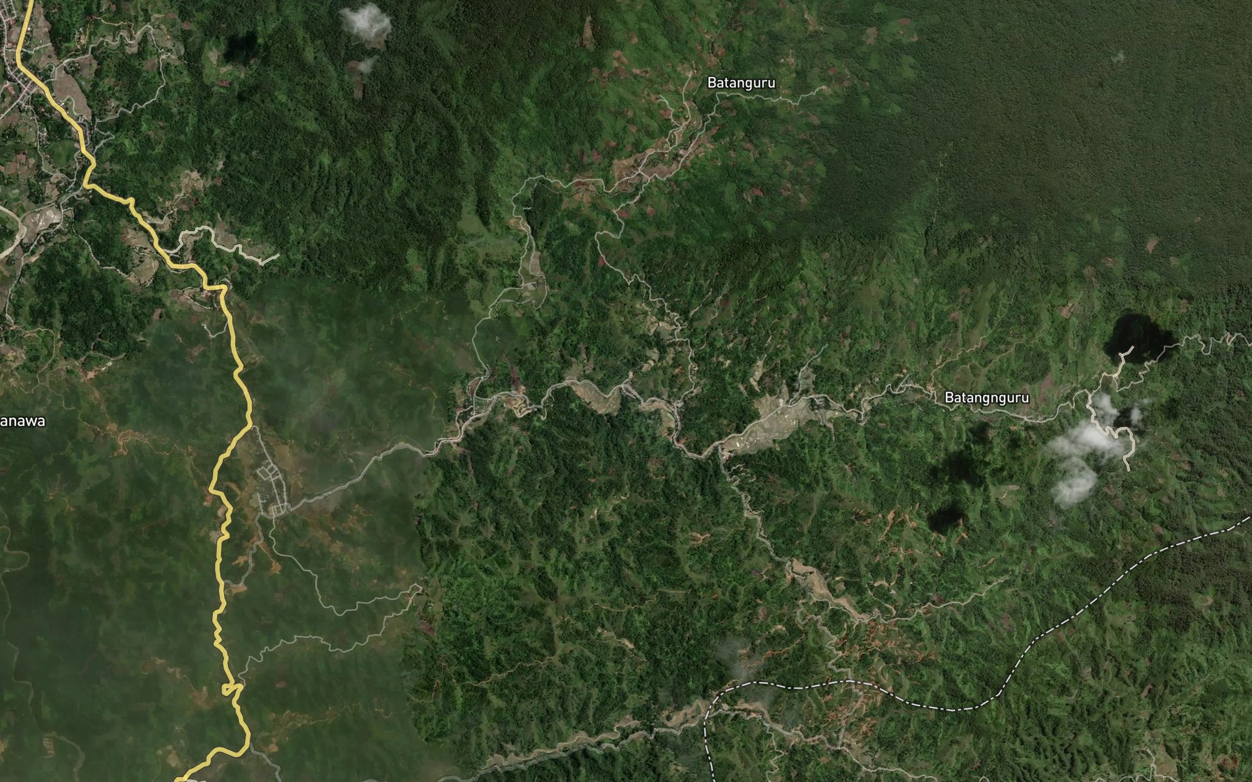Satellite map of the Salu Kaoutu
