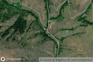 Satellite map of the Bean Creek