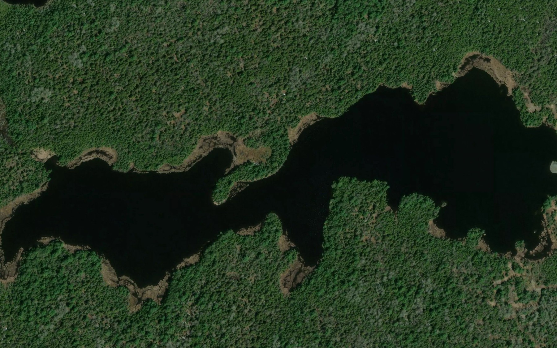Satellite map of the Arsenic Lake